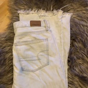 AE “wide leg Crop”  Light Blue Sexy Jeans